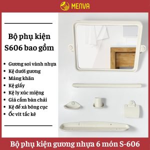 Alternative view of Bộ phụ kiện gương nhựa 6 món S606