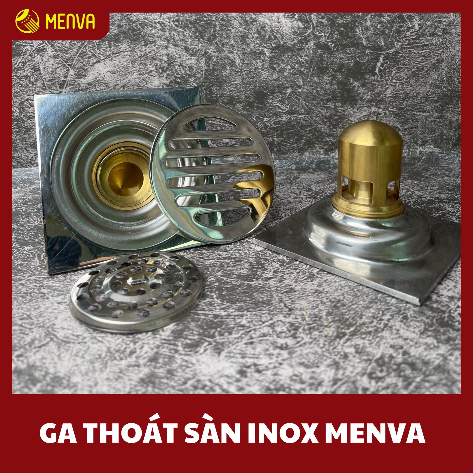 Ga thoát sàn inox Menva
