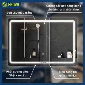 Alternative view of Gương đèn Led Menva 50*70cm