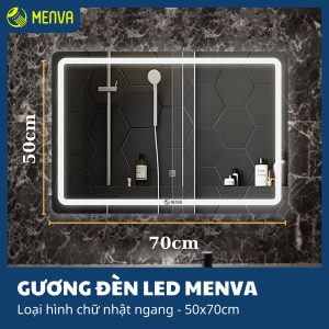 Gương đèn Led Menva 50*70cm