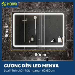 Gương đèn Led Menva 60*80cm